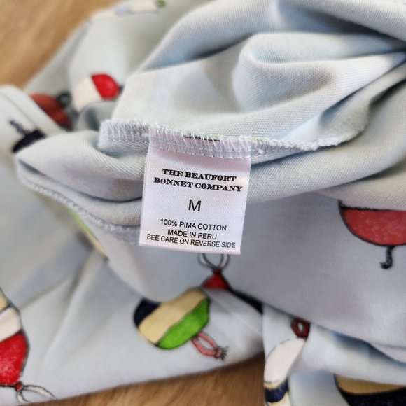 The Beaufort Bonnet Company Blue Pajama Pants with Buoy Print - Picture 3 of 4